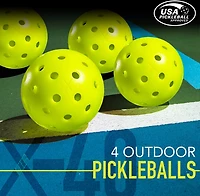 Franklin Activator 4 Player Wooden Pickleball Paddle and Ball Set