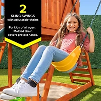 Sportspower Spring Ridge Wood Swing Set