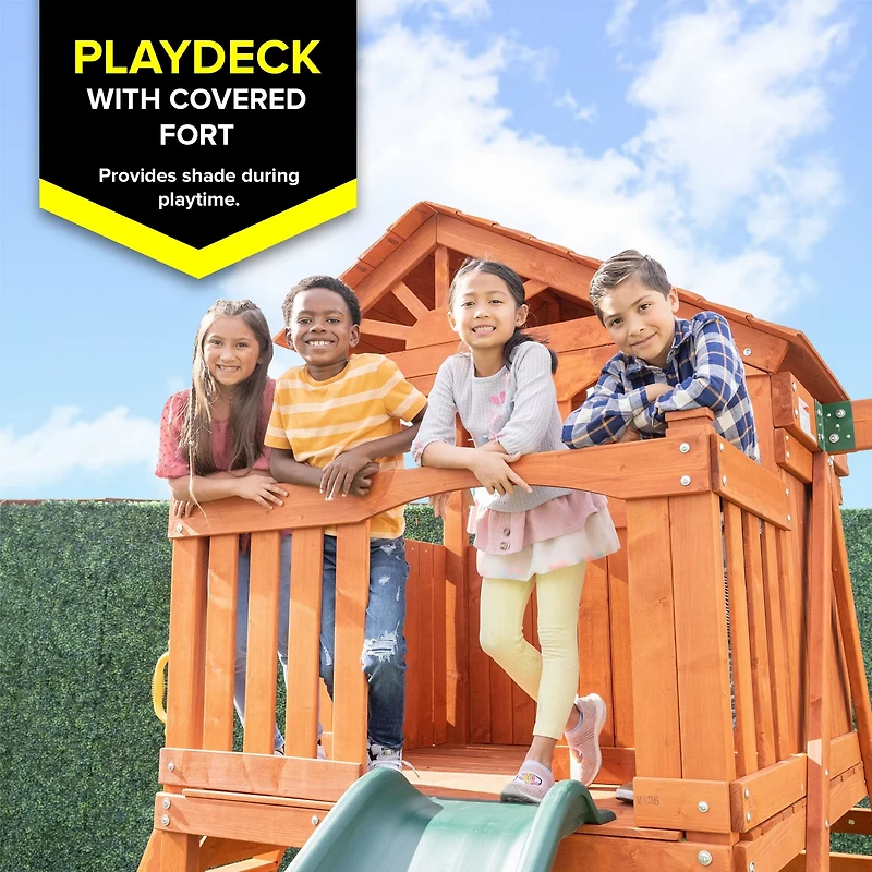 Sportspower Spring Ridge Wood Swing Set