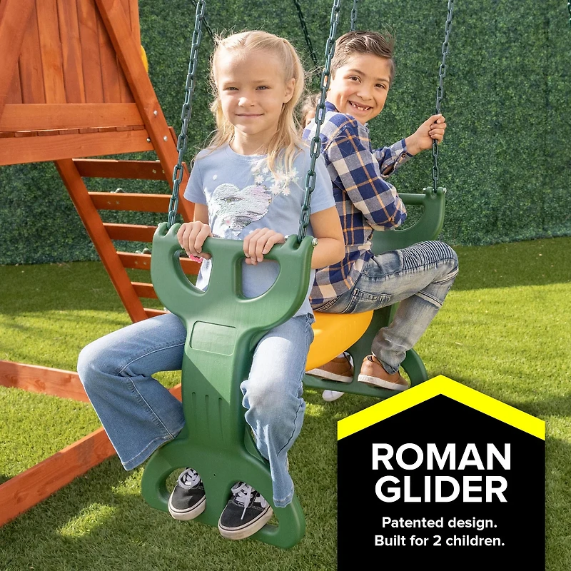 Sportspower Spring Ridge Wood Swing Set