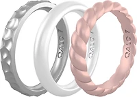 QALO Women's Stackable Q Collection Rings