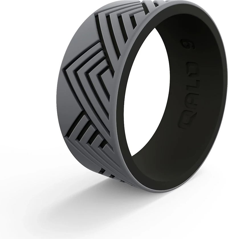QALO Men's Mountain Strata Ring