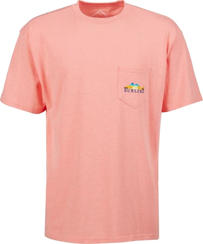 BURLEBO Men's Sunset Fish Pocket T-shirt