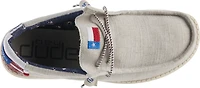 HEYDUDE Men's Wally Texas Canvas Slip-On Shoes