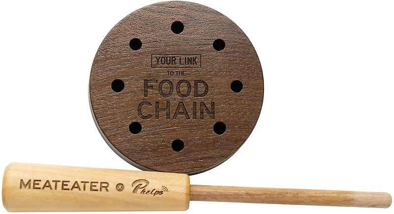 Phelps MeatEater Slate Over Glass Walnut Pot Turkey Call