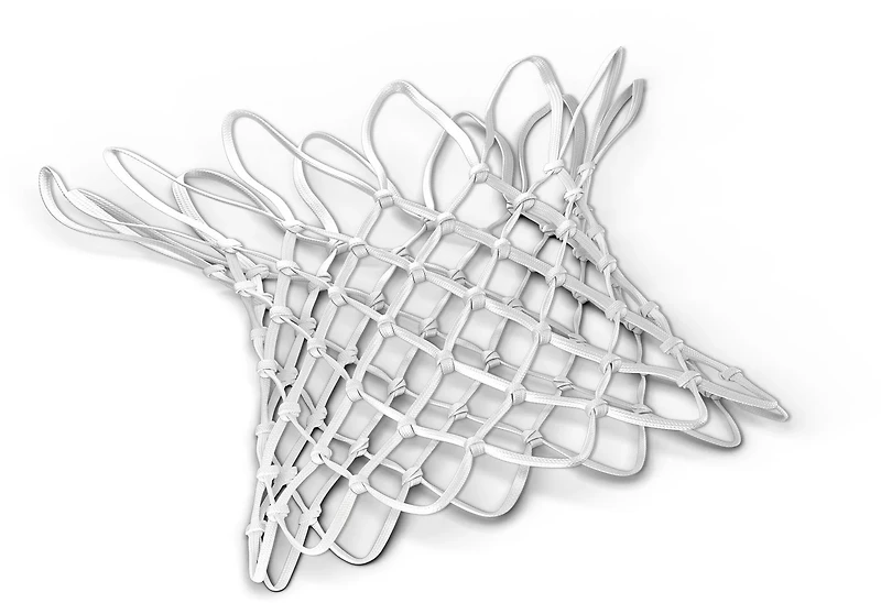 Spalding White Goal Net
