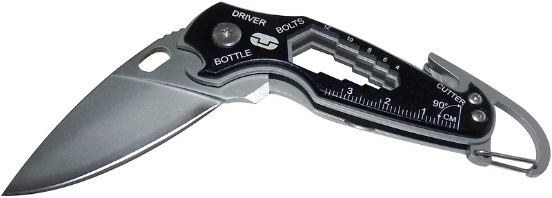 TRUE Smart Knife 11-in-1 Tool Pocket Knife with Built-In Carabiner