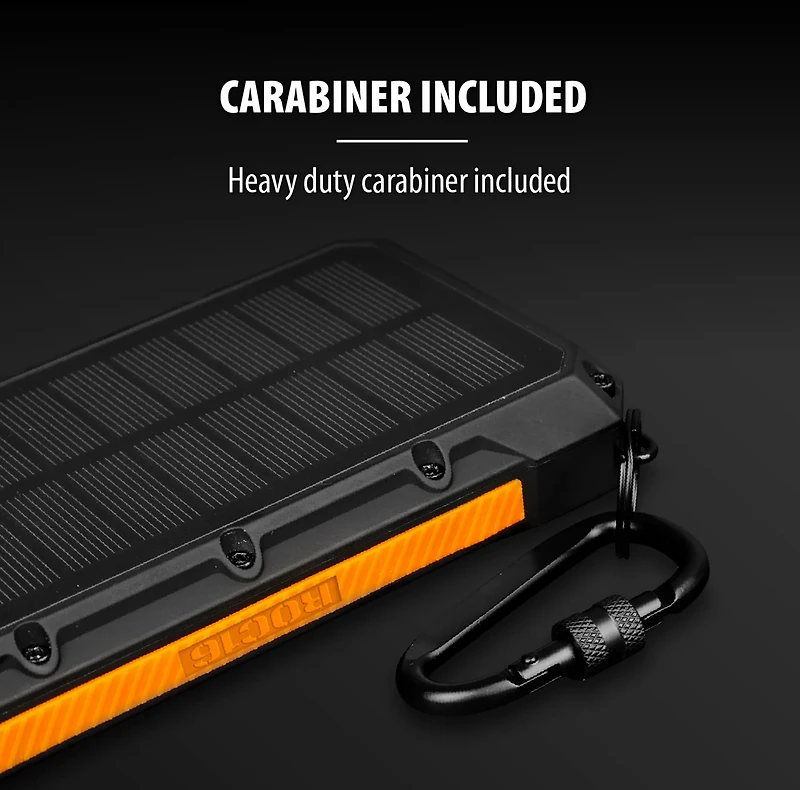 Tough Tested 16,000mAh Solar Power Bank with Flashlight