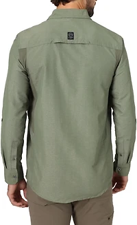 Wrangler Men's ATG Mixed Material Long Sleeve Shirt