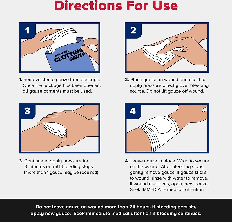 QuikClot 3 x 48 in Gauze 2-Pack