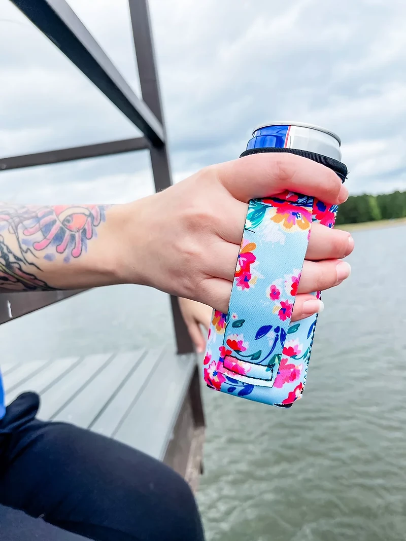 Lit Handlers Spring Floral 12 oz Slim Can Handler