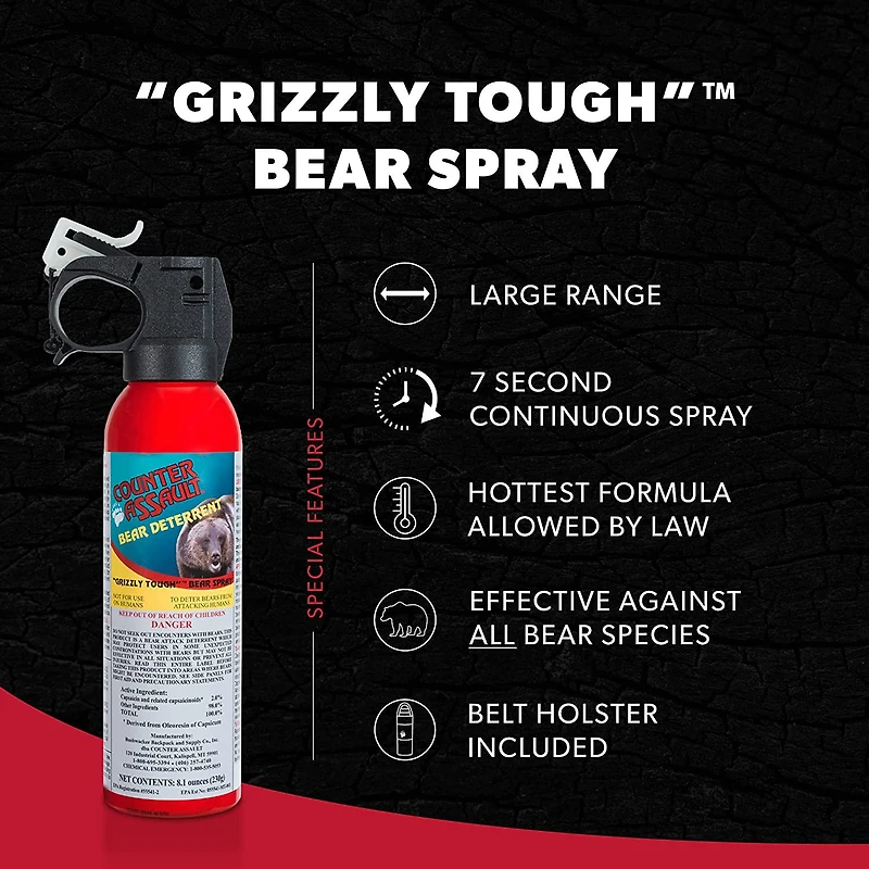 Counter Assault 32 ft Bear Pepper Spray 2-Pack