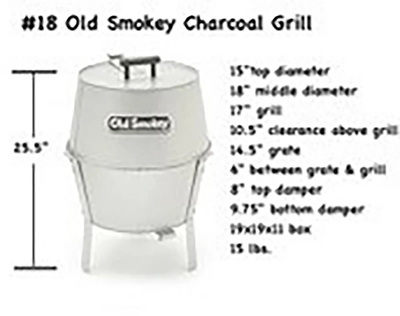 Old Smokey Classic Charcoal Grill