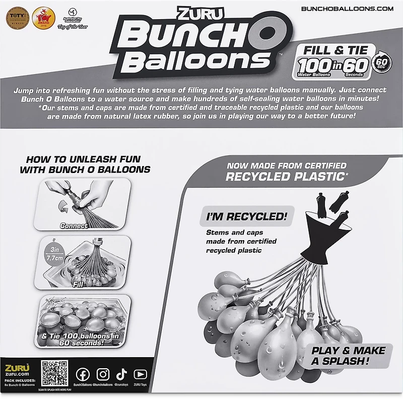 ZURU Bunch O Balloons Tropical Party 265+ Water Balloons 8-Pack