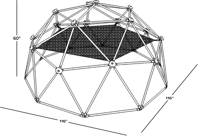 Sportspower Deluxe Dome Climber with Hammock