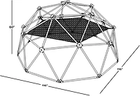 Sportspower Deluxe Dome Climber with Hammock