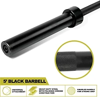 PRCTZ 5 ft Olympic Barbell