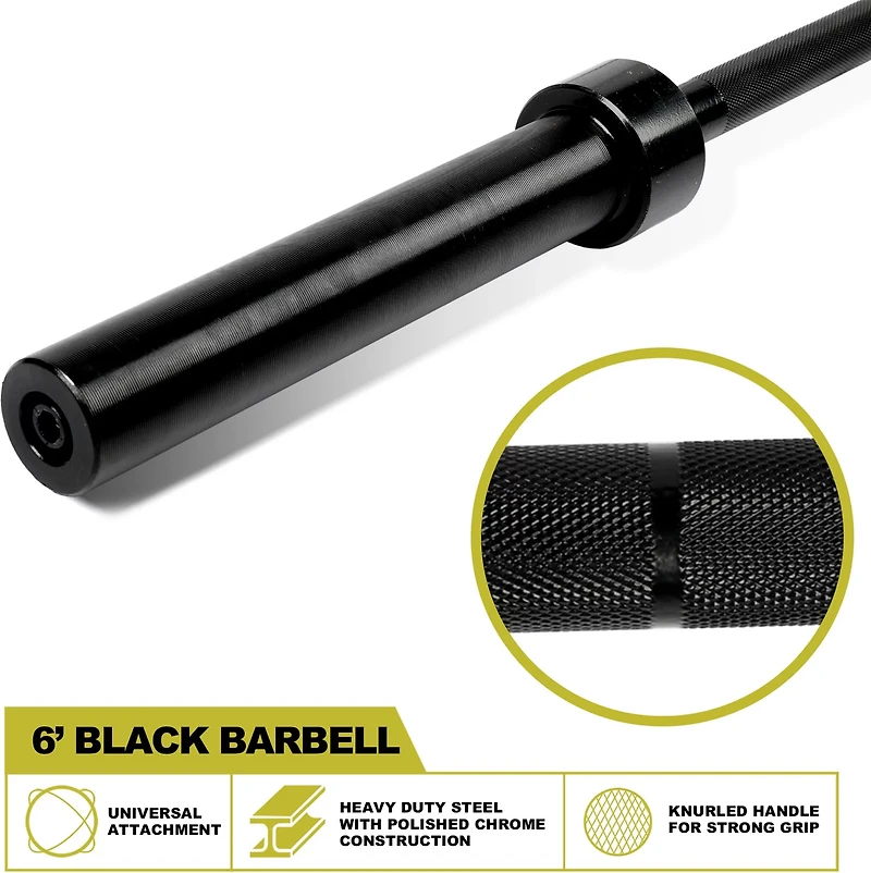 PRCTZ 6 ft Olympic Barbell