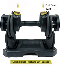 PRCTZ 5 to 25 lb Adjustable Dumbbell-Single