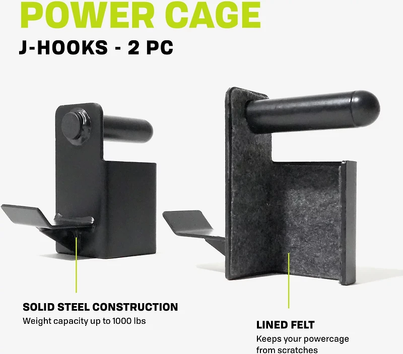 PRCTZ Power Cage J-Hooks 2-Pack