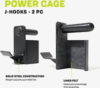 PRCTZ Power Cage J-Hooks 2-Pack