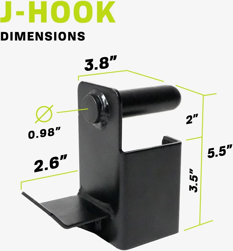 PRCTZ Power Cage J-Hooks 2-Pack