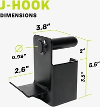 PRCTZ Power Cage J-Hooks 2-Pack