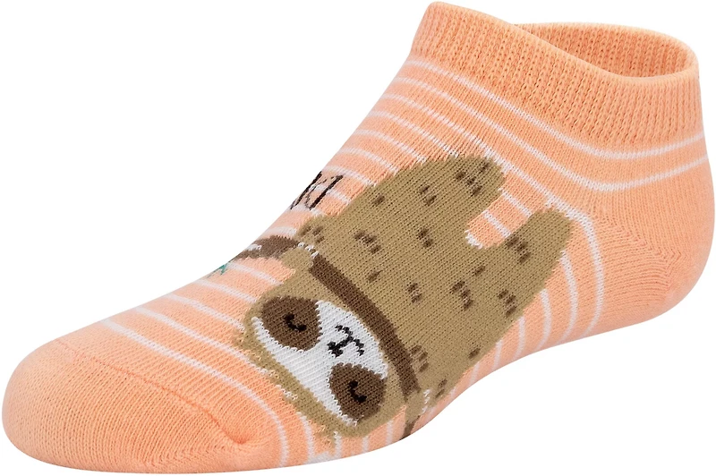 BCG Youth Sloth No-Show Socks 6-Pack