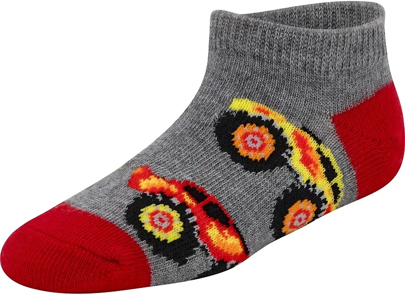 BCG Youth Monster Cars No-Show Socks 6-Pack