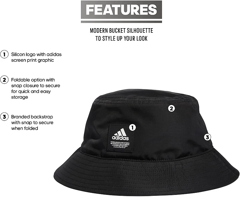 adidas Women's Foldable Bucket Hat