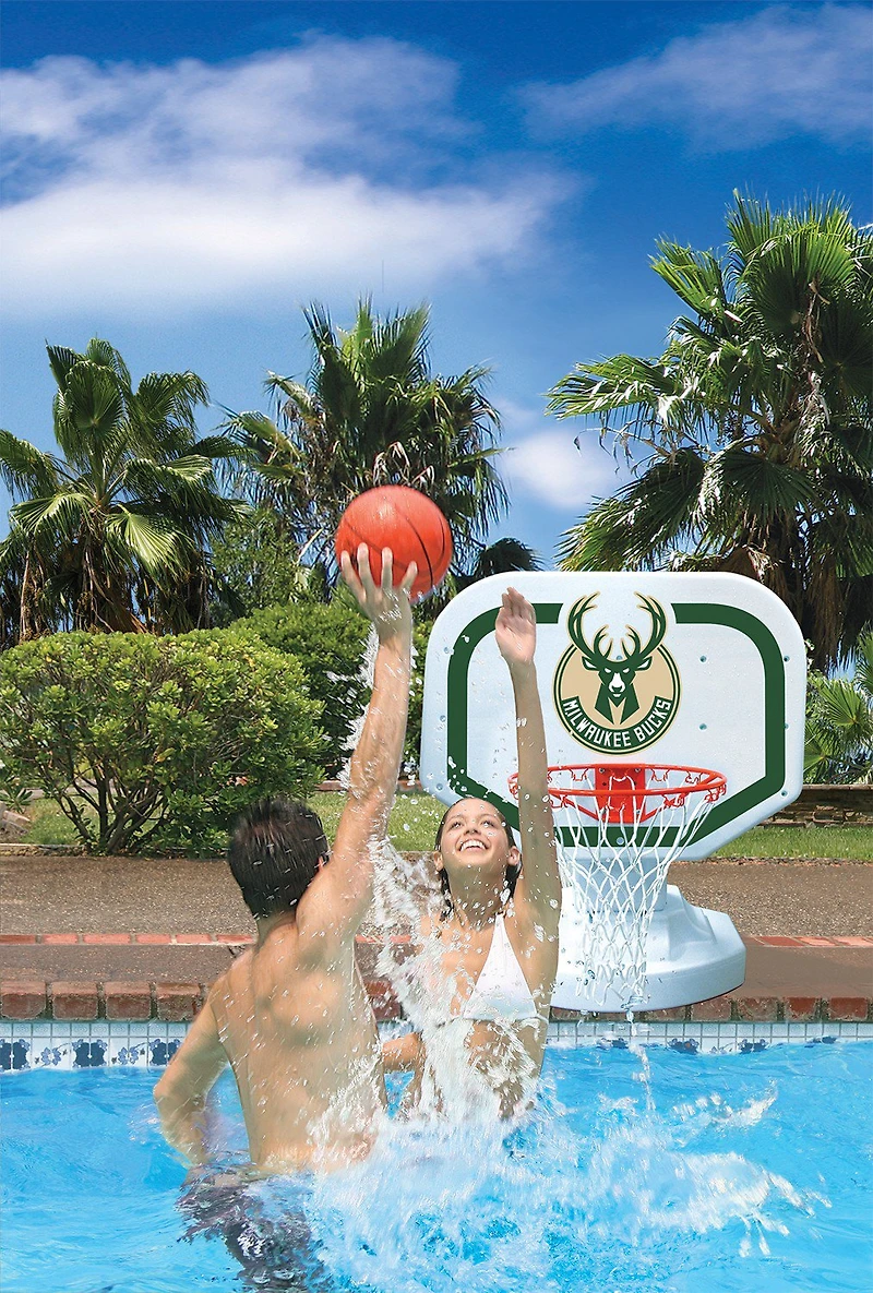 Poolmaster® Milwaukee Bucks Competition Style Poolside Basketball Game