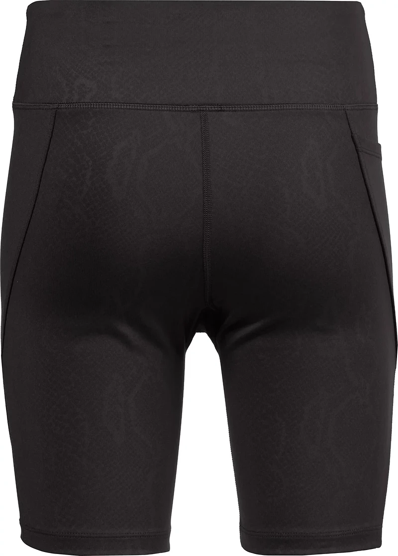 BCG Women's HI-Rise Emboss Bike Shorts 7 in