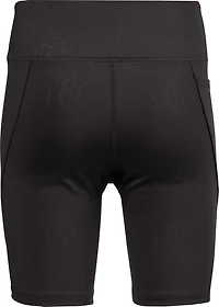 BCG Women's HI-Rise Emboss Bike Shorts 7 in