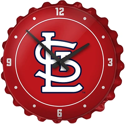 The Fan-Brand St. Louis Cardinals Logo Bottle Cap Wall Clock