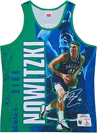 Mitchell & Ness Men's Dallas Mavericks Dirk Nowitski #41 Burst Tank Top