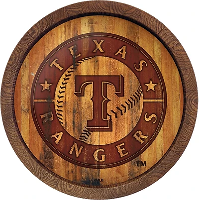 The Fan-Brand Texas Rangers Branded Faux Barrel Top Sign