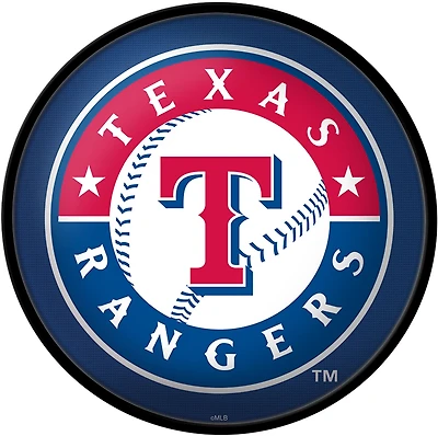 The Fan-Brand Texas Rangers Modern Disc Wall Sign
