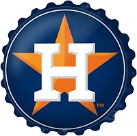 The Fan-Brand Houston Astros Logo Bottle Cap Wall Sign