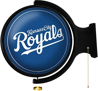 The Fan-Brand Kansas City Royals Logo Original Rotating Lighted Wall Sign