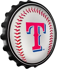 The Fan-Brand Texas Rangers Baseball Bottle Cap Wall Sign