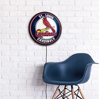 The Fan-Brand St. Louis Cardinals Round Slimline Lighted Wall Sign