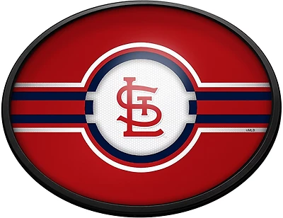 The Fan-Brand St. Louis Cardinals Logo Oval Slimline Lighted Wall Sign