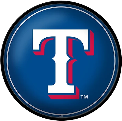 The Fan-Brand Texas Rangers Logo Modern Disc Wall Sign