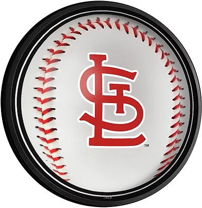 The Fan-Brand St. Louis Cardinals Baseball Round Slimline Lighted Wall Sign