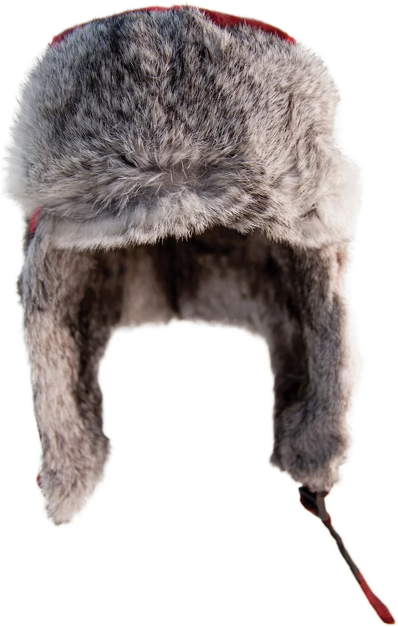 Eskimo Plaid Alaskan Fur Hat