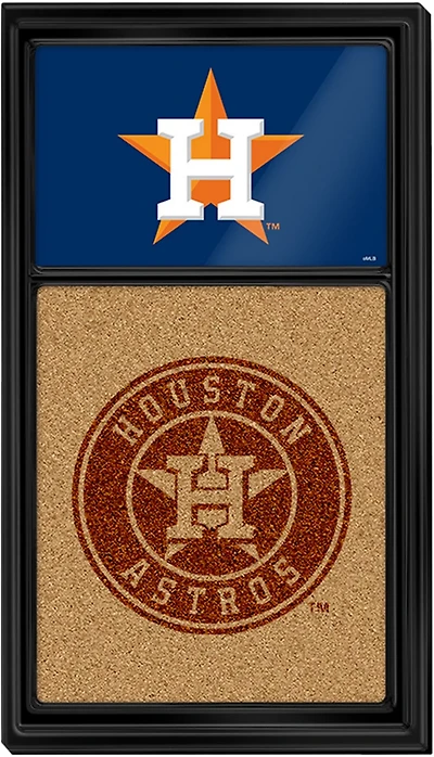 The Fan-Brand Houston Astros Dual Logo Cork Note Board