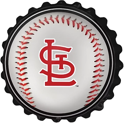 The Fan-Brand St. Louis Cardinals Baseball Bottle Cap Wall Sign
