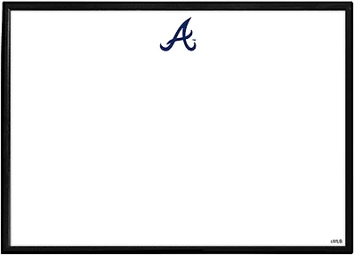 The Fan-Brand Atlanta Braves Logo Framed Dry Erase Wall Sign