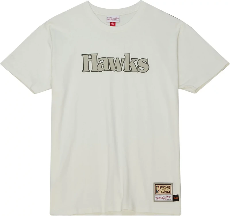Mitchell & Ness Men's Atlanta Hawks Cream T-shirt