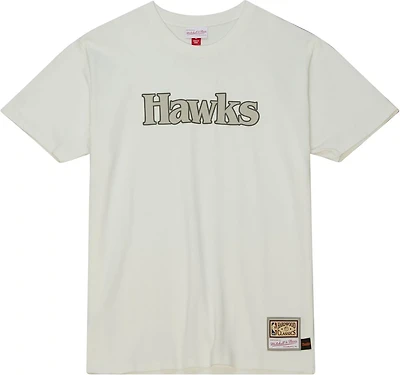 Mitchell & Ness Men's Atlanta Hawks Cream T-shirt
